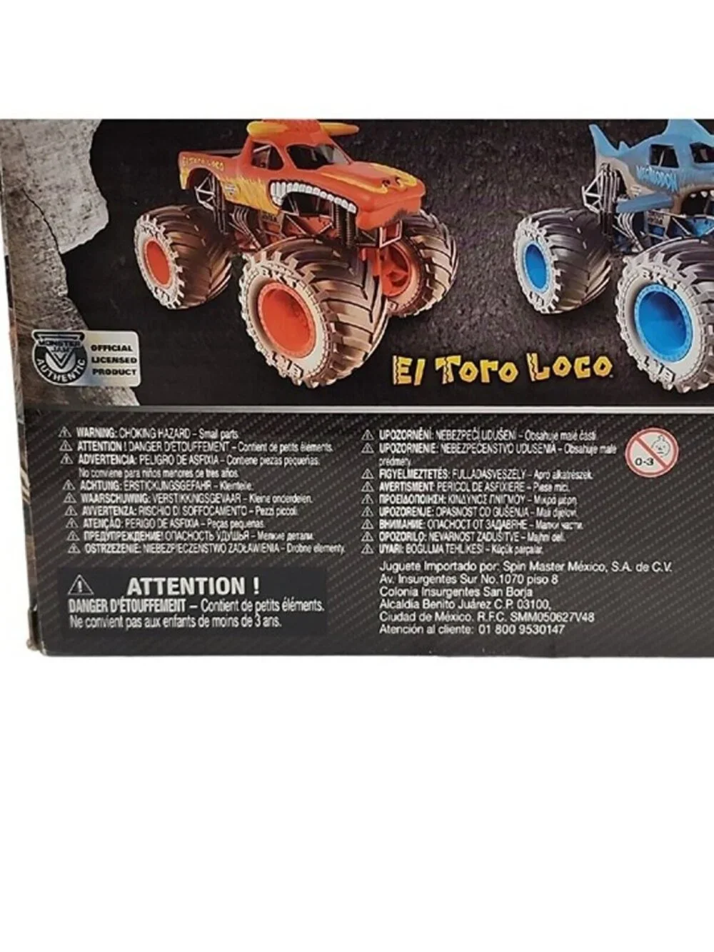 Monster Jam Trucks Hot Wheels Power Beasts 4 Pack Spin Master 1:64